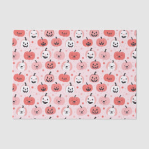 Papel De Seda Descarte do Padrão de Pumpkin do Autumn Watercolor