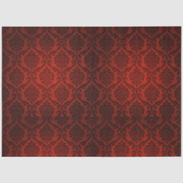 Papel De Seda Descarte Preto Vermelho Gótico 20x30