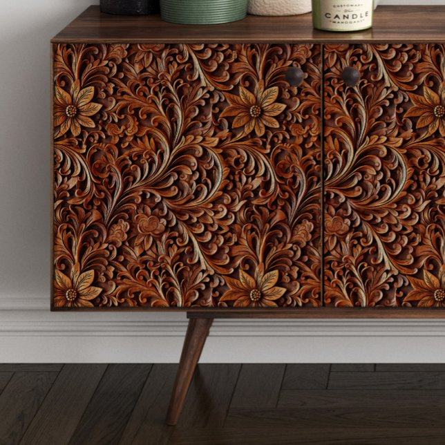 Papel De Seda Descolagem do Deslocamento da Flor de Madeira Esco (Criador carregado)