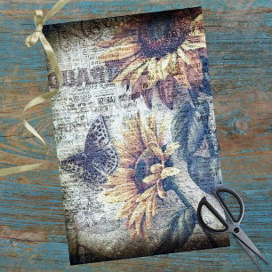 Papel De Seda Descolagem Ephemeral Rústica Da Borboleta De Giras