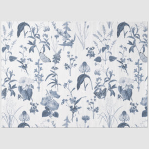 Papel De Seda Descolagem Floral de Flores Brancas Brancas Chinoi