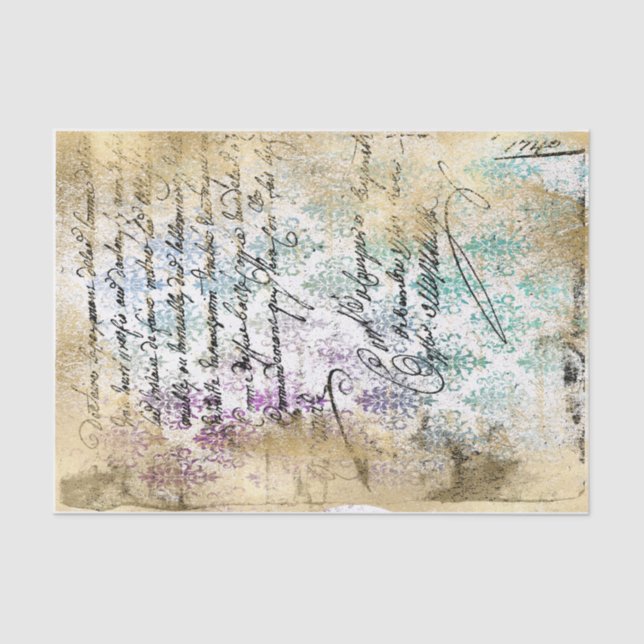 Papel De Seda Descrição de letra Dourada (Frente )