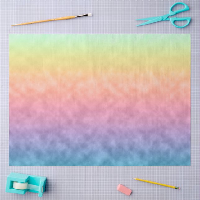 Papel De Seda Desdobrando em Cor (Arte )