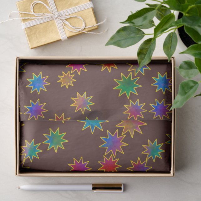 Papel De Seda Deseje em uma estrela do céu de ferro (Presente)