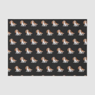 Papel De Seda Desenhador do Cartoon Blenheim Cavalier King Charl