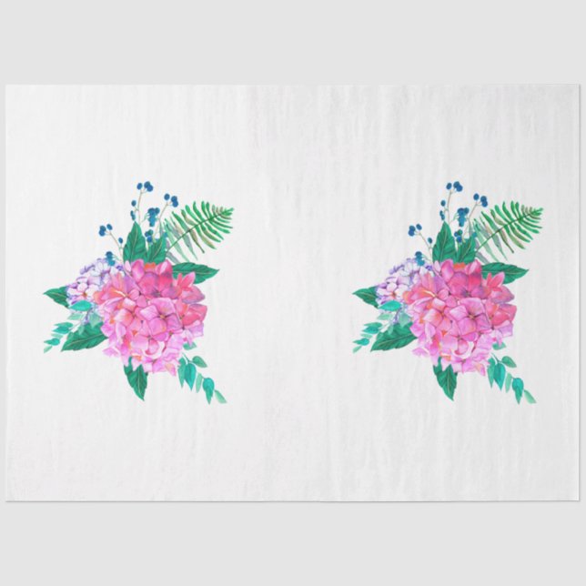 Papel De Seda Desenho da Série Caveira e Flores Boho 11 (Frente )