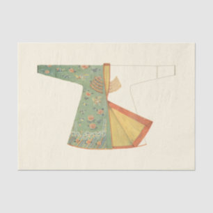Papel De Seda Desenho de Kimono semiacabado