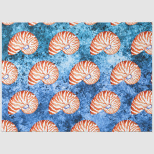 Papel De Seda Desenho de Ondas Náuticas 4