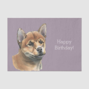 Papel De Seda Desenho do filhote de cachorro de Shiba Inu