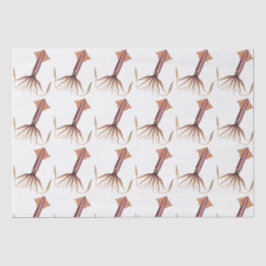 Papel De Seda Desenho Espalhado Estilizado Vintage #1