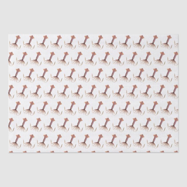 Papel De Seda Desenho Espalhado Estilizado Vintage #1 (Frente )