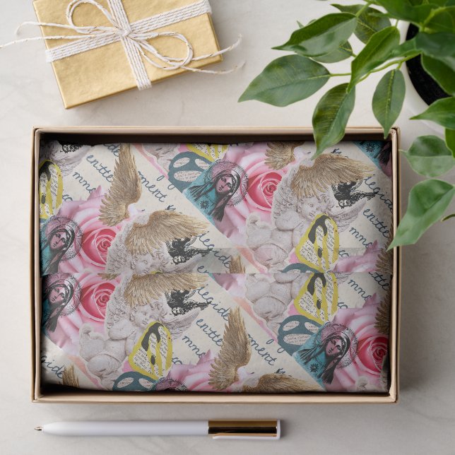 Papel De Seda Desenho Espiritual Feminino Temático da Mãe Maria  (Presente)