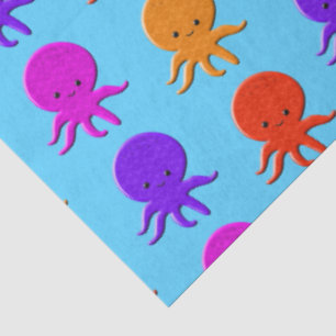 Papel De Seda Desenhos de polvo fofos personalizados