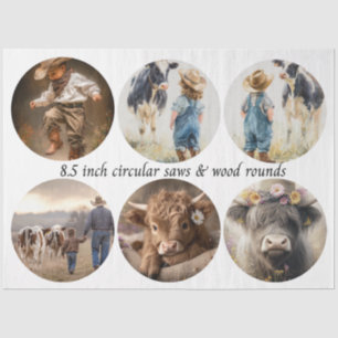 Papel De Seda Desenhos de Serra Circular Decoupage Design Vintag