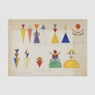 Papel De Seda Desenhos de Wassily Kandinsky