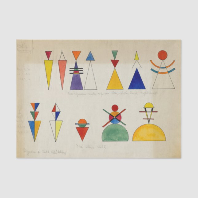 Papel De Seda Desenhos de Wassily Kandinsky (Frente )
