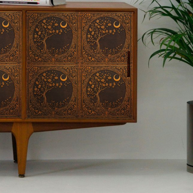 Papel De Seda Desentupimento de Árvores do Círculo de Madeira (Criador carregado)