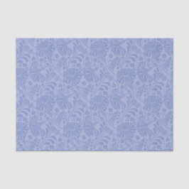 Papel De Seda Desentupimento do padrão de flores azuis sem costu