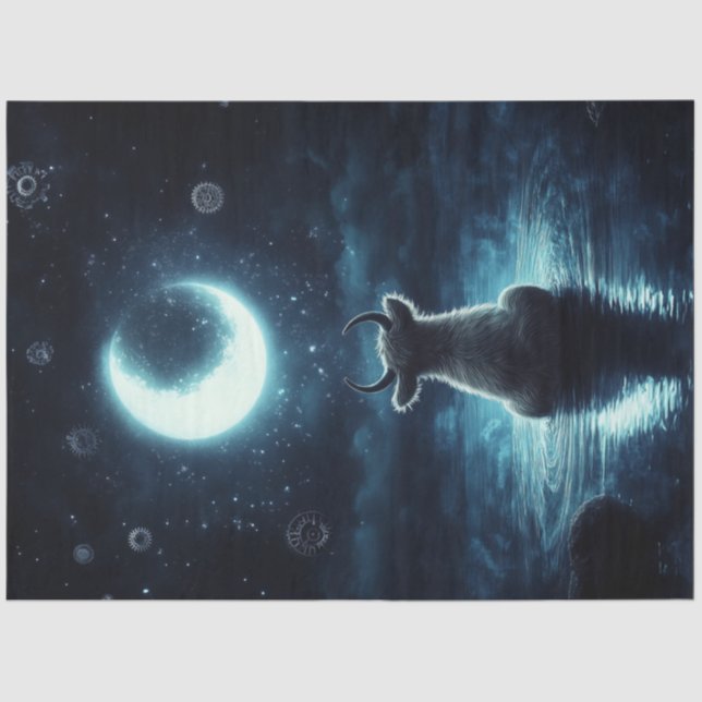 Papel De Seda Desentupindo Vaca Mística Highland Estrelando na L (Frente )