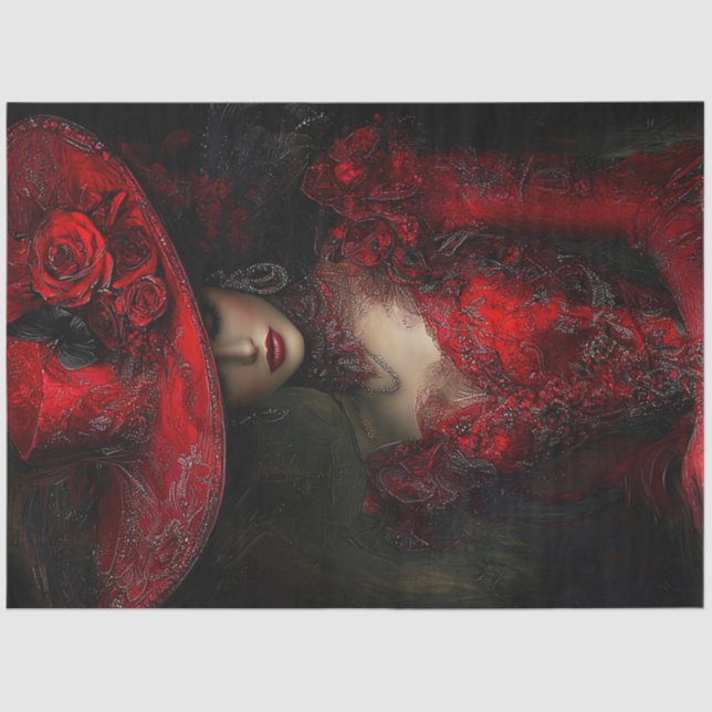 Papel De Seda Desentupir Chapéu Vermelho Elaborado por Vitoriano (Frente )