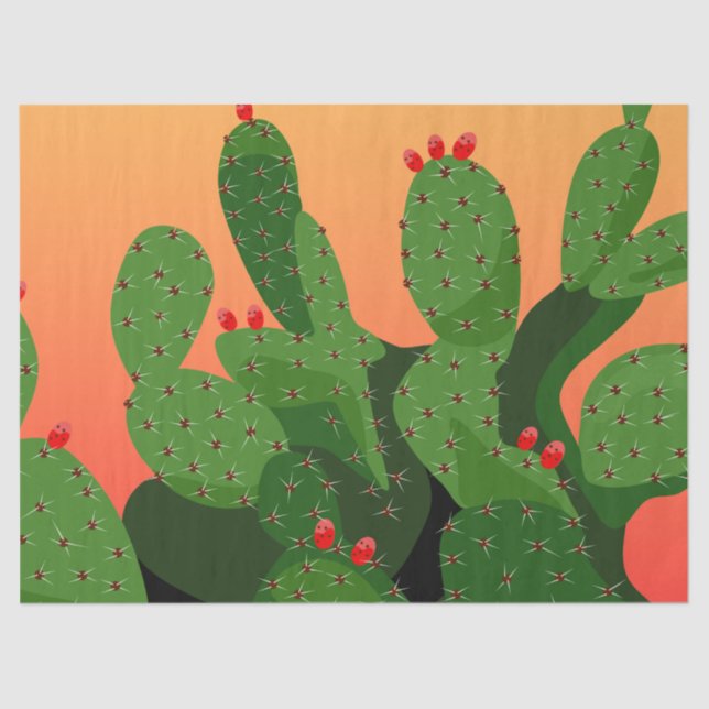 Papel De Seda Deserto de Pera Rápida Deserto (Frente )