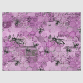 Papel De Seda Design 11 da Série Abelhas Roxas