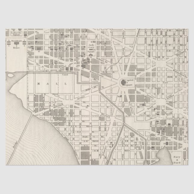 Papel De Seda Design 11 da Série Mapa da Cidade (Frente )