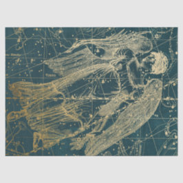 Papel De Seda Design 11 Dourado Galaxy Star Series