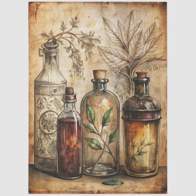 Papel De Seda Design 13 da Série Diário Gótica (Frente )