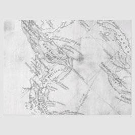 Papel De Seda Design 14 da série Black and White Digital Map