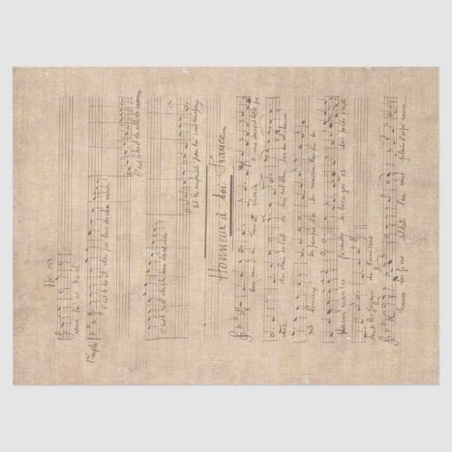 Papel De Seda Design 14 da Série Música e Rosas (Frente )