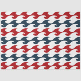 Papel De Seda Design 14 da Série Náutica Vermelha e Marinho