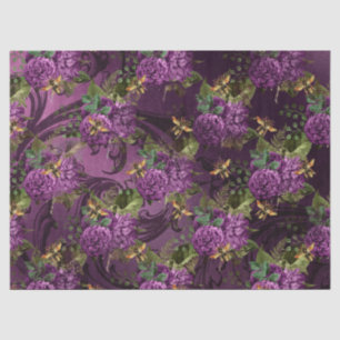 Papel De Seda Design 14 de abelha roxa