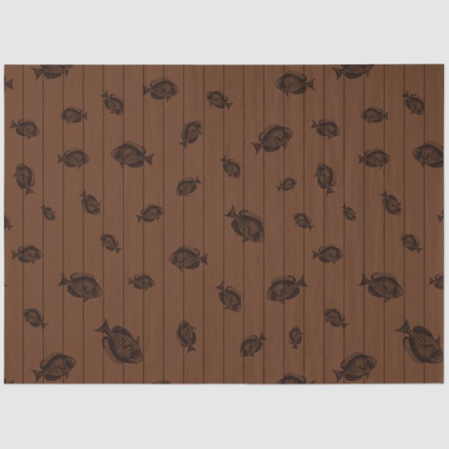 Papel De Seda Design 15 da Série Náutica Escura (Frente )