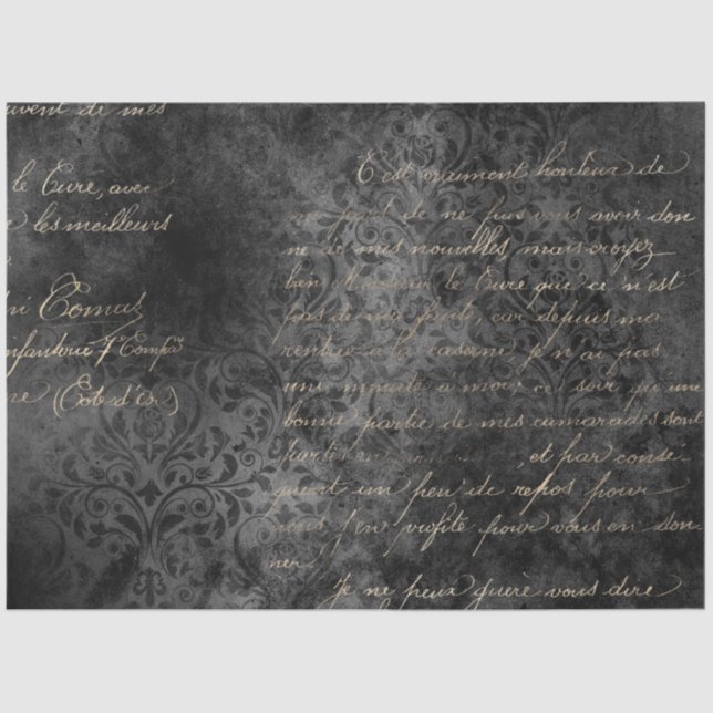 Papel De Seda Design 17 da Série Cinza Dorian (Frente )