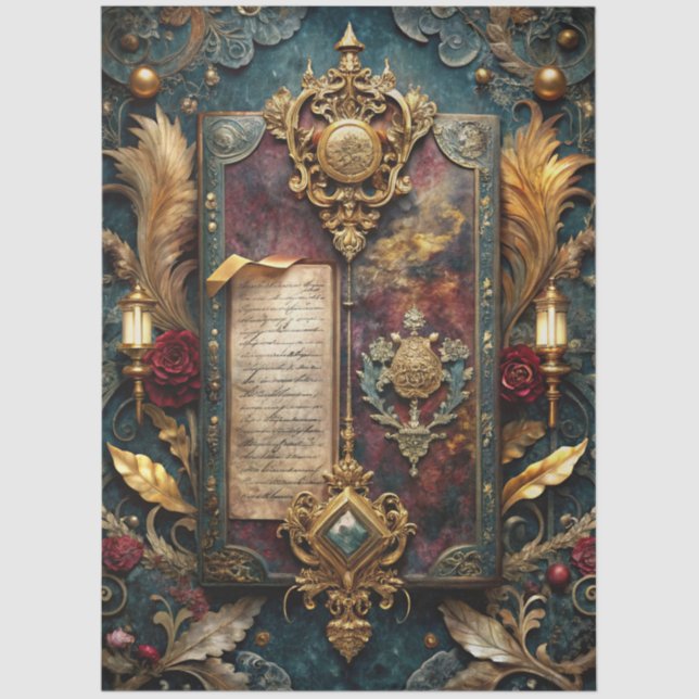 Papel De Seda Design 17 do Diário Gótico (Frente )