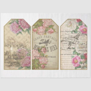 Papel De Seda Design 20 da Série Emphemera Vitoriana