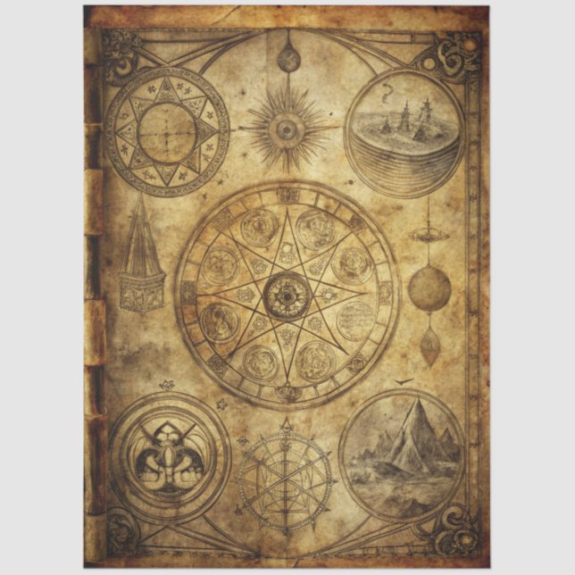 Papel De Seda Design 23 do Diário Gótico (Frente )