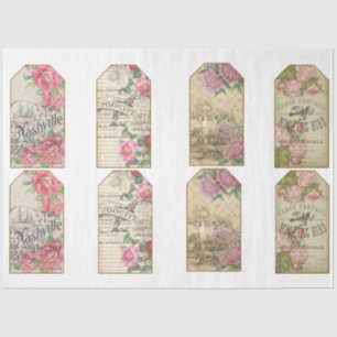Papel De Seda Design 28 da Série Emphemera Vitoriana