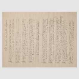 Papel De Seda Design 2 da Série Música e Rosas