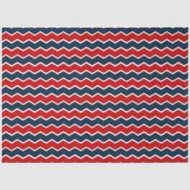 Papel De Seda Design 2 da Série Náutica Vermelha e Marinho