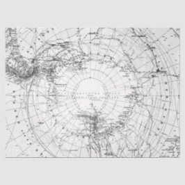 Papel De Seda Design 3 da série Black and White Digital Map