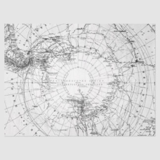 Papel De Seda Design 3 da série Black and White Digital Map