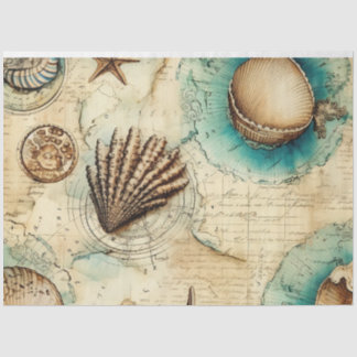 Papel De Seda Design 4 da Série Náutica Chique