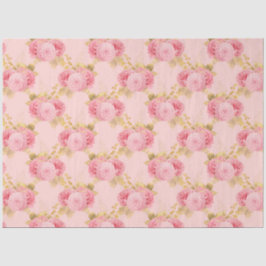 Papel De Seda Design 4 da série rosa e Dourada