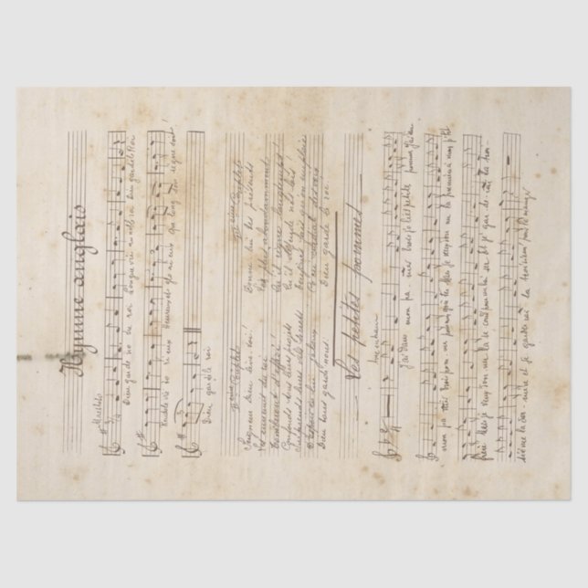 Papel De Seda Design 5 da Série Música e Rosas (Frente )