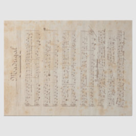 Papel De Seda Design 6 da Série Música e Rosas