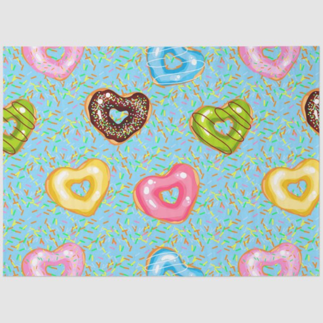 Papel De Seda Design 6 da Série Rosquinha do Sweet & Bright Rosq (Frente )