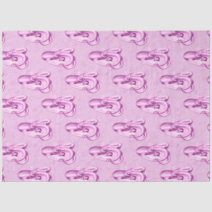 Papel De Seda Design 9, Série Náutica, Cor-de-Rosa e Azul