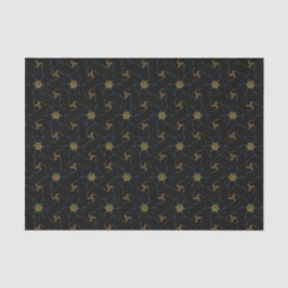 Papel De Seda Design abstrato preto